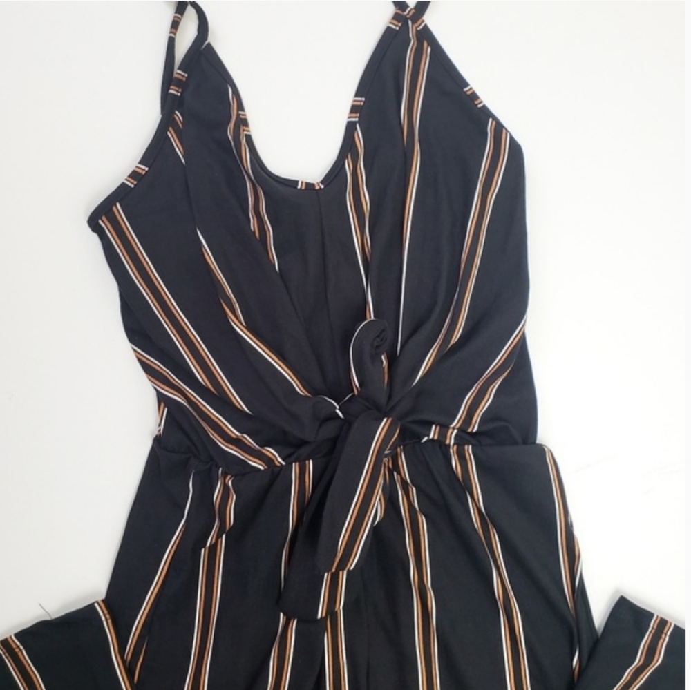 ⬇️ Black Striped Knit Cami Jumpsuit 1 LEFT! - Picture 6 of 8